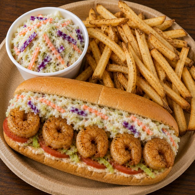 Po-boy Fry Dinner.